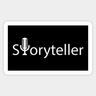 Storyteller typographic logo Sticker